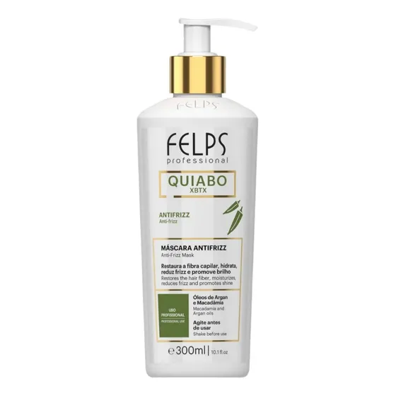 Felps Quiabo XBTX Okra máscara para o cabelo Mulher 300 ml
