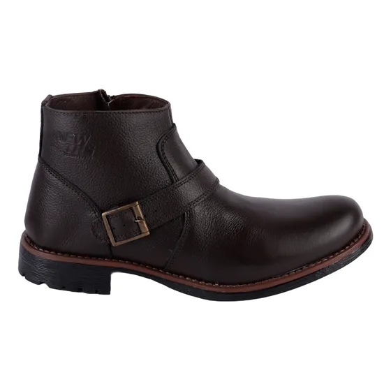 Botín Casual Fratello Color Café Para Hombre 0812