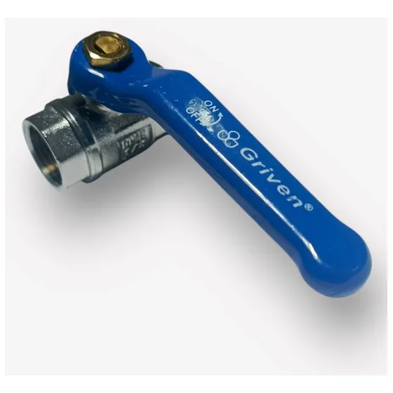 Llave De Paso Valvula De Bola 1/2 Plateada Cierre Rapido M T