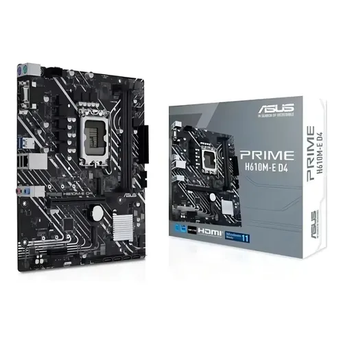 Kit Processador Intel Core i5 12400F e Placa-Mãe Asus Prime H610M