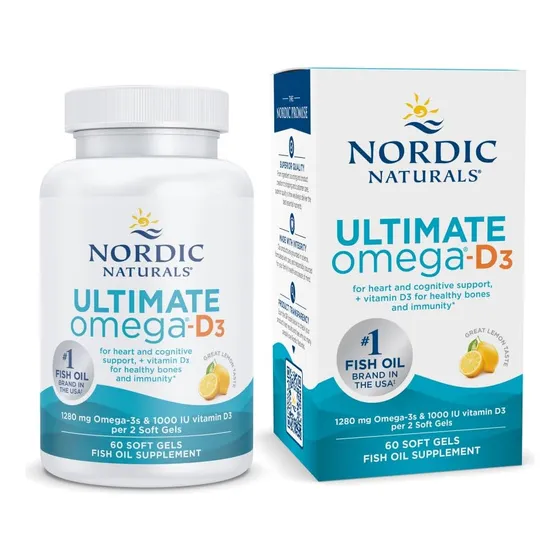 Suplemento Nordic Naturals Ultimate Omega-d3 60 Cápsulas Bla