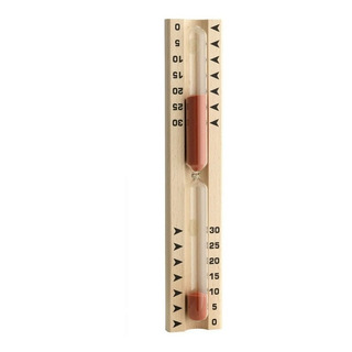 Reloj De Arena Para Sauna Base Madera Haya 30 Min 40.1046 Reloj De Arena Para Sauna Base Madera Haya 30 Min 40.1046