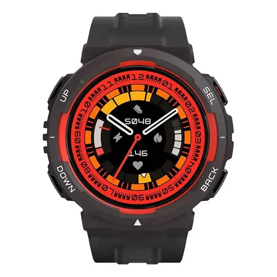 Smartwatch Amazfit Active Edge Lava Black Tela De 1.75 A2212