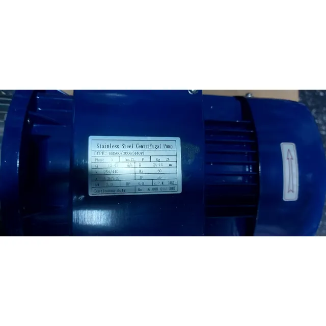 Bomba Sanitaria 4 Hp 440 Volt