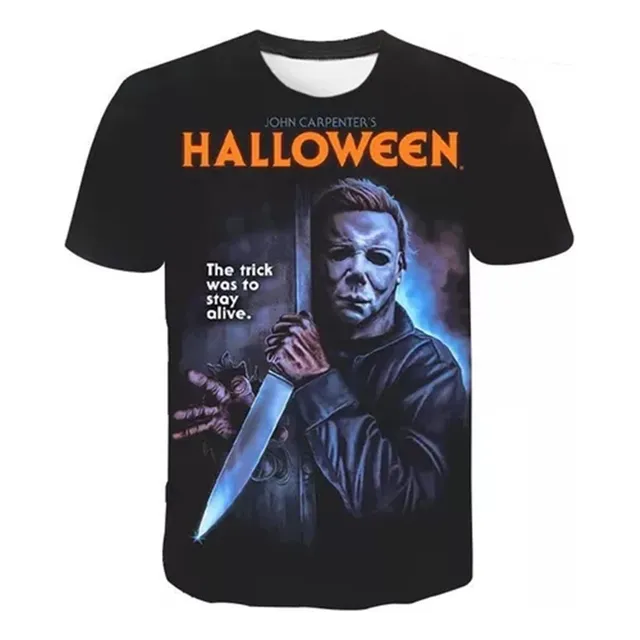 Camisetas Deporte/gym Halloween/michael Mayer Licra