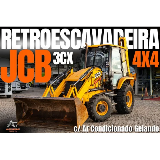Retroescavadeira Jcb 3cx 4x4 Cabinada Com Ar Condicionado