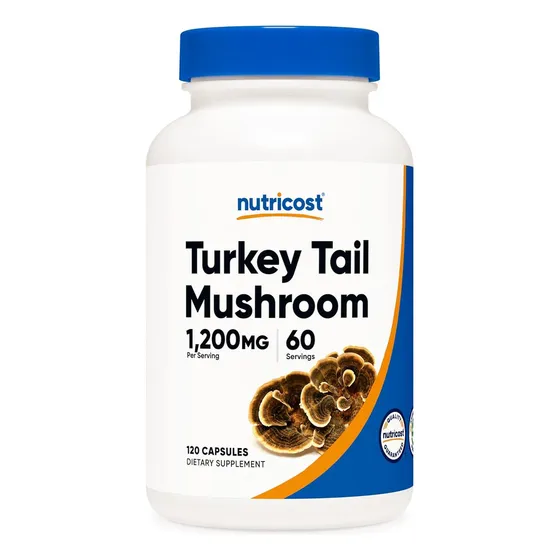 Nutricost Turkey Tail Mushroom 1200 Mg 120 Cápsulas Sabor Sin Sabor
