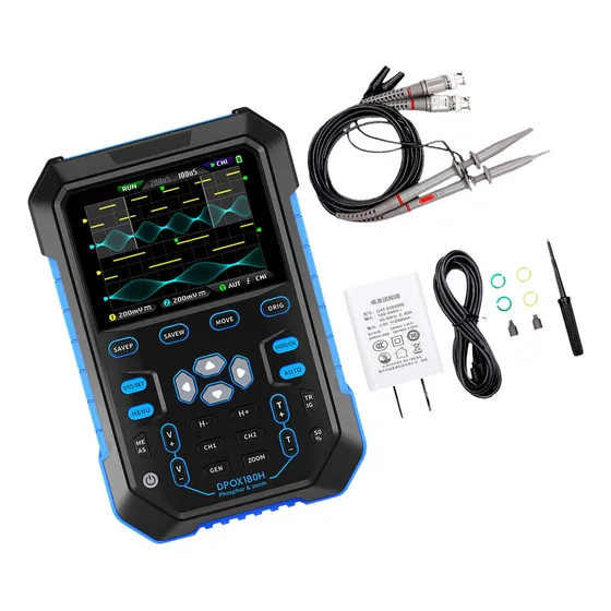 Osciloscopio Digital Osciloscopio De 2 En 1 Adaptador Azul