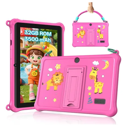 Tablet Infantil 7 Polegadas 4gb 32gb Antichoque Pink Gum