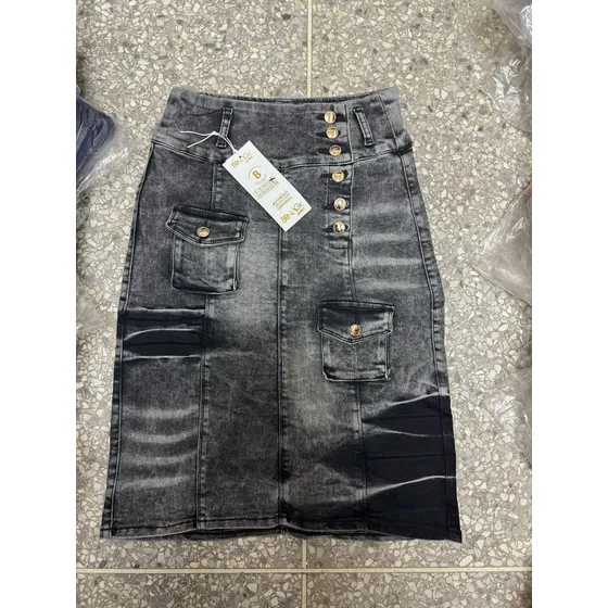 Falda Larga Bonage De Jeans Para Cristianas