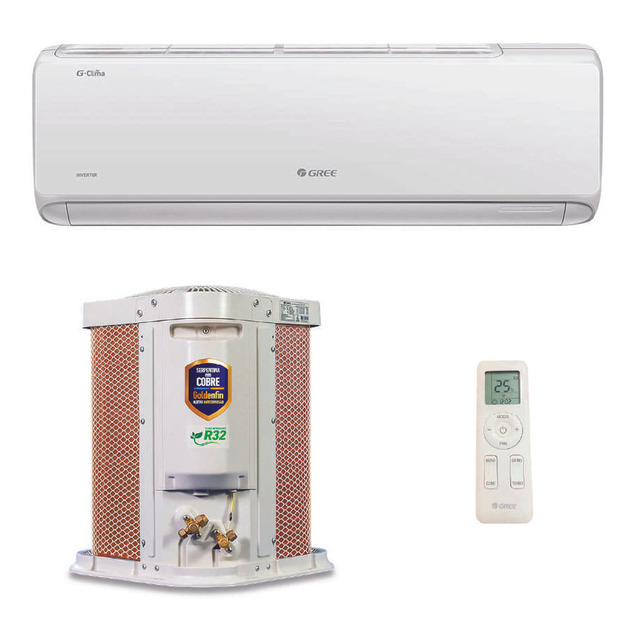 Ar Condicionado Hw Gree G Clima Inverter 9.000 Btus Frio R-32 Branco 220v Ar Condicionado Hw Gree G Clima Inverter 9.000 Btus Frio R-32 Branco 220v