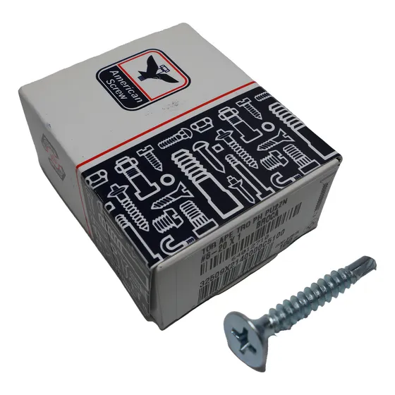 Tornillo Volcanita Broca Zn #6-20x1'' 100uds. American Screw