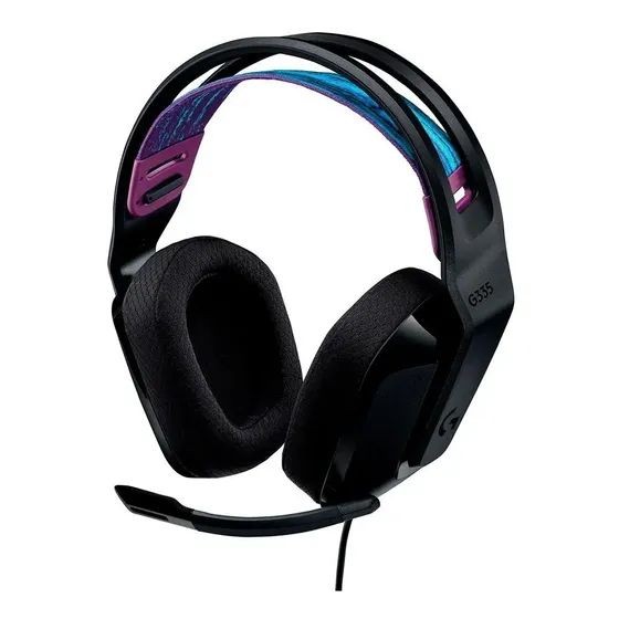 Headset Gamer Logitech G335 Com Fio e Microfone Para PC, PlayStation e Xbox