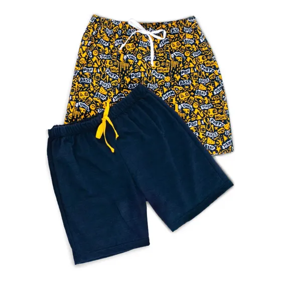 Bermuda Paq X2 Infantil Niño Multicolor Mp 88964