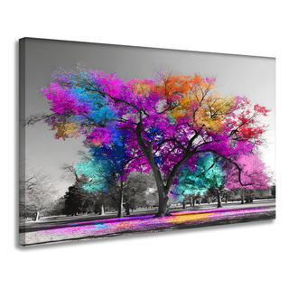 Quadro Arvore Da Vida Colorido Tela Grande Sala Hall Quarto Quadro Arvore Da Vida Colorido Tela Grande Sala Hall Quarto