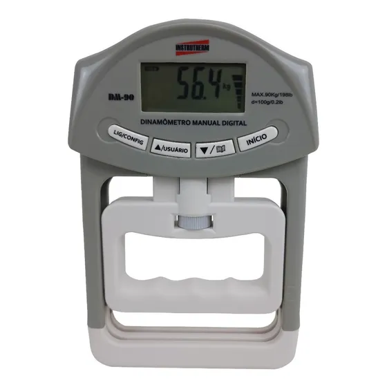 Instrutherm Dm-90 Dinamômetro Digital Manual (de Mão) 90kg Avaliação Física