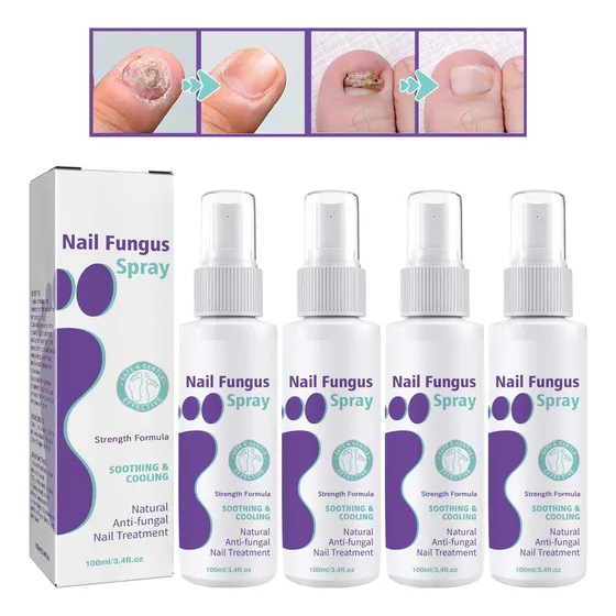 Aerosol Antimicótico Para Hongos Y Onicomicosis, 4 Unidades