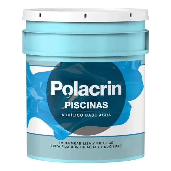 Latex Para Piscinas Polacrin Celeste Mate 4 Litros 85039204