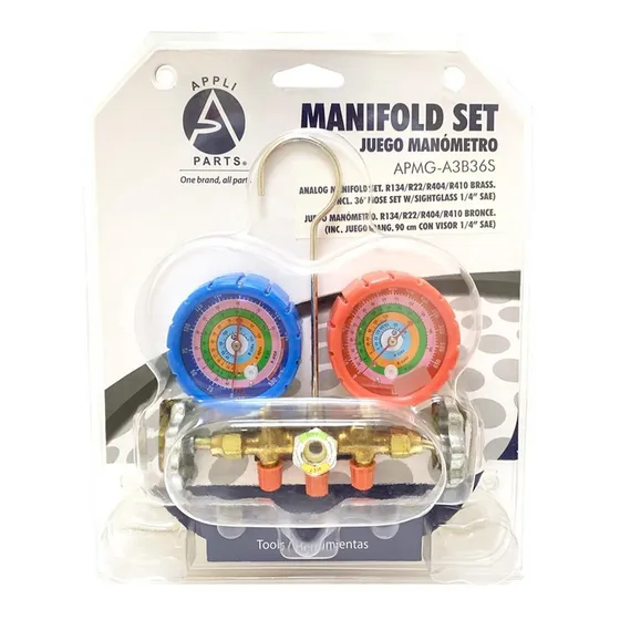 Appli Parts Juego Manometro R134/r22/r404/r410 Psi, 