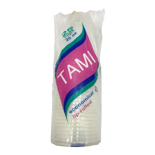 Caja 2100 Vasos Blancos 20oz Tami Darnel 0396 309.31 Xavi