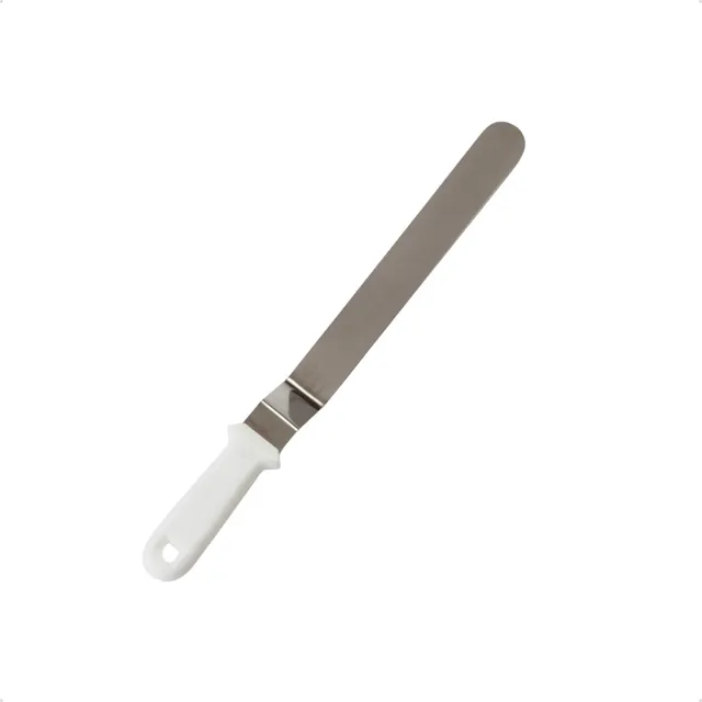 Espátula Flexível Para Confeitar Inox - Curva/dobra - 28cm