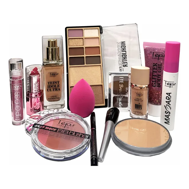Combo De Maquillaje Premium 14 Productos Ideal Para Regalo!!