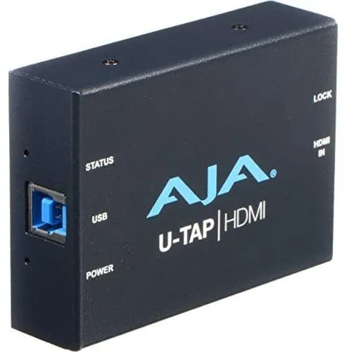 Adaptador De Vídeo Aja U-tap Hdmi 1920 X 1080p -negro