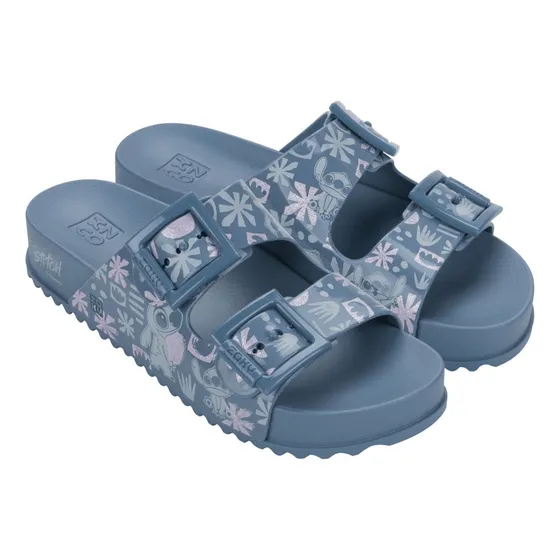 Sandalias Mujer Zaxy Stitch Celeste Vainilla