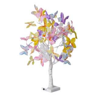 Lâmpada Árvore Artificial Forma Borboleta Luzes Led Bétula Lâmpada Árvore Artificial Forma Borboleta Luzes Led Bétula