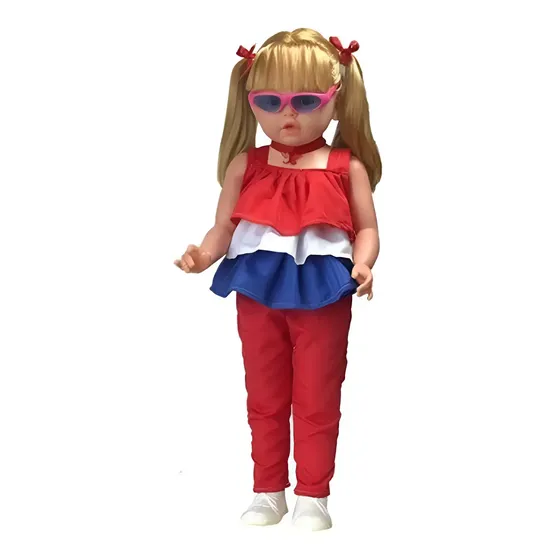 Muñeca Articulada Cariñito Julieta 85cm Fashion Con Lentes De Sol Que Habla