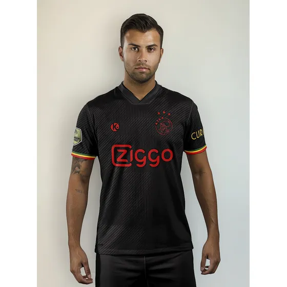 Camiseta Futbol Kapho Ajax Bob Marley Black Edition Adultos
