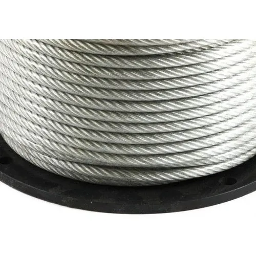 Ändariveles Pileta Cable De Acero Revestido 4 - 6 Mm X 52 Mt