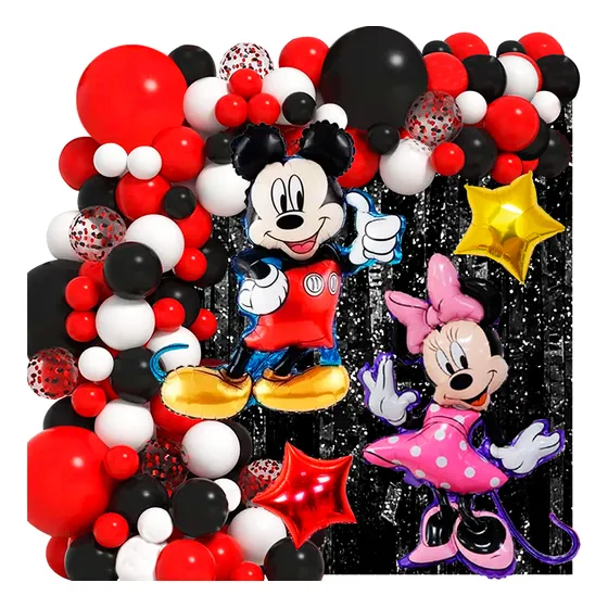 50 Art Globos Mickey Minnie Mouse Raton Orejas Decoracion 