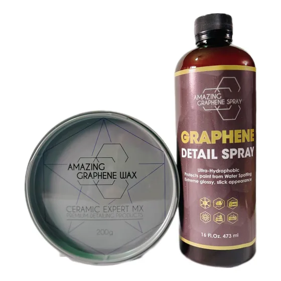 Amazing Graphene Wax Y Spray Deail Brillo Intenso Profesiona