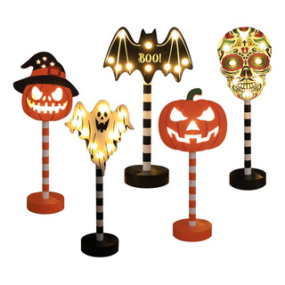 Para Luz Nocturna Led De Madera Para Halloween, Diseño De Para Luz Nocturna Led De Madera Para Halloween, Diseño De