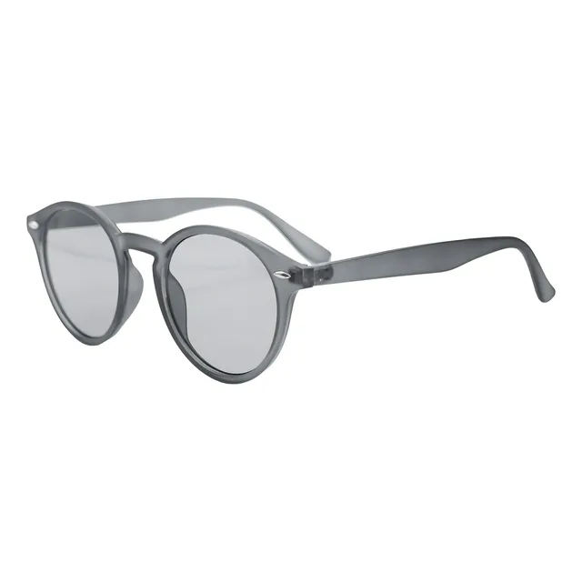 Lentes Unisex Redondos Basic Power Gris Plástico Mate Premium Diseño Moderno Y Elegante | Protección Uv Ideal Para Todas Las Ocaciones
