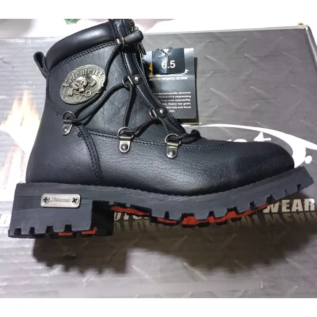 Botas De Cuero Puro Para Moto De Mujer Talla 6.5 Xelement