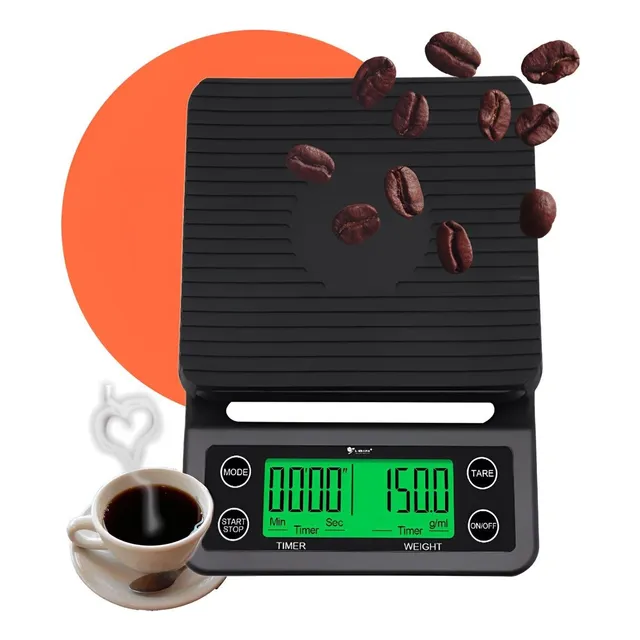 Balança Para Café Profissional De Alta Precisão Com Timer 