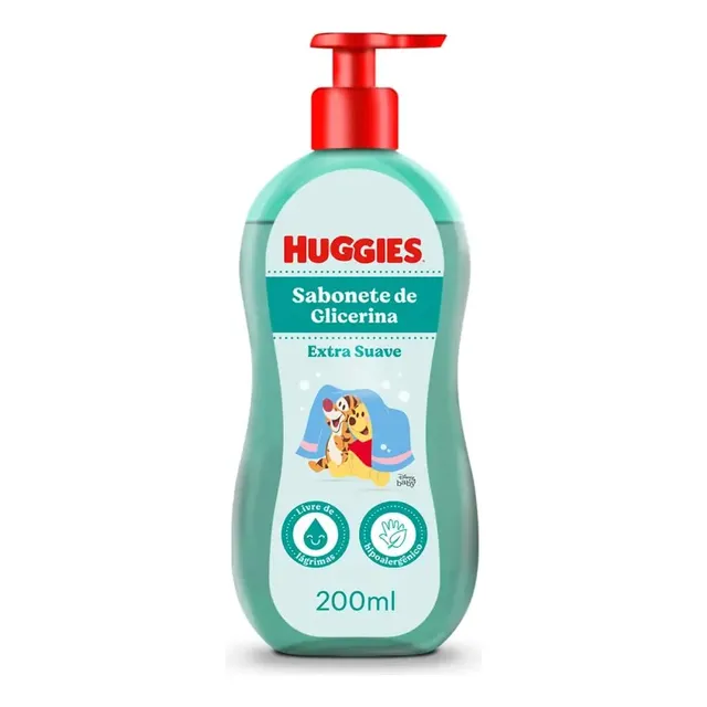 Huggies Sabonete Líquido De Glicerina 200 Ml