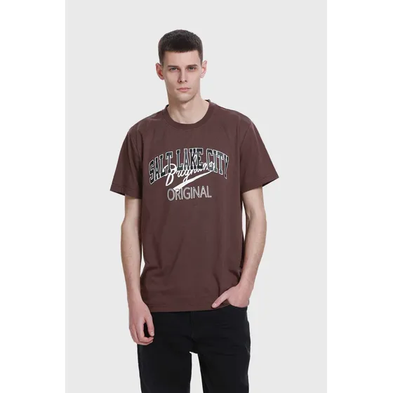 Polera Hombre Print Chocolate