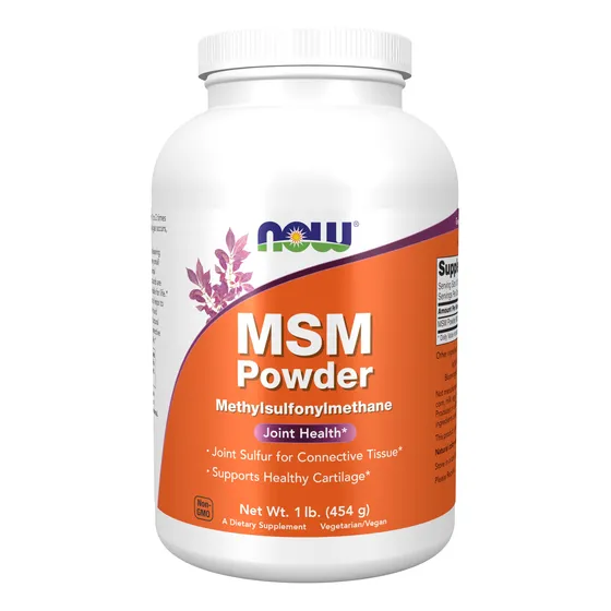 Supplement Now Msm (metilsulfonilmetano) En Polvo 454 G