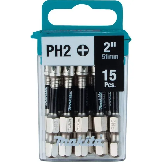 Puntas De Impacto Xps Ph2 X 2 15 Pzas E-01046 Makita
