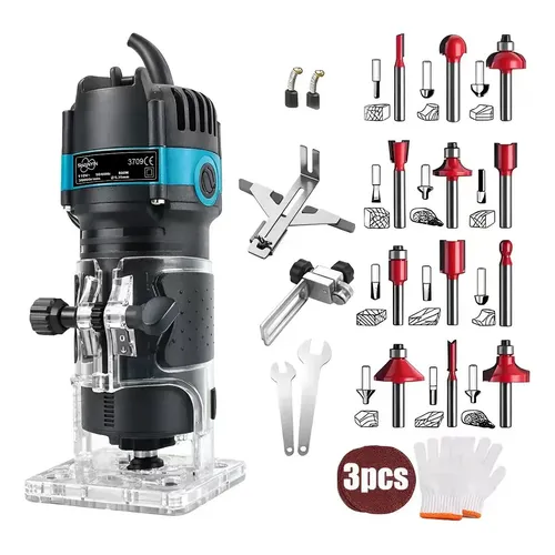 ニンナ　トラフ2 NINNA Tupia Laminadora Nakasaki 650W + Jogo de Fresas 15 Peças Madeira