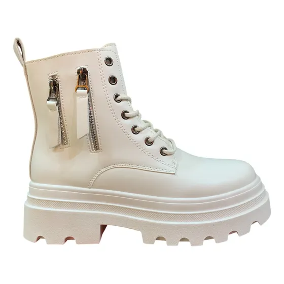 Botin Para Dama Modelo De Invierno Con Cierre  Yr-1