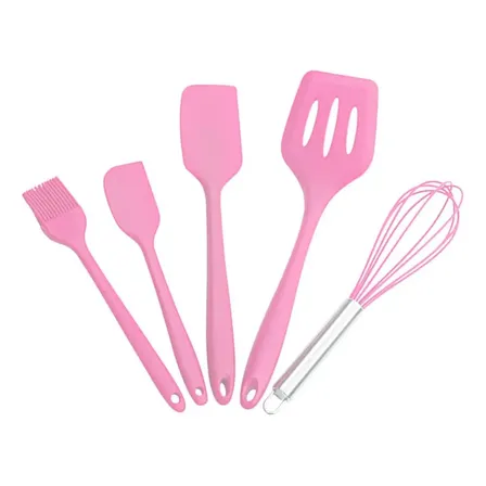 Jogo De Cozinha Kit5 Peças Utensílios De Cozinha Em Silicone