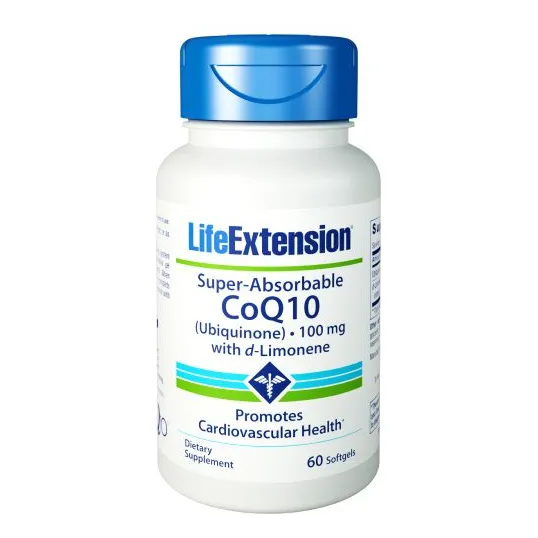Suplemento Life Extension, Coenzima Q10 Superabsorbible, 60