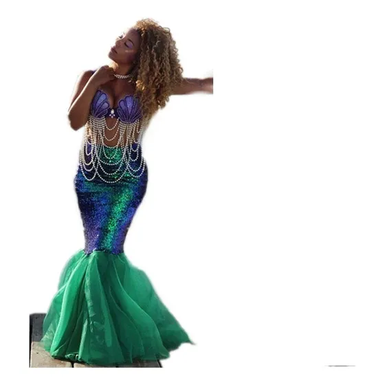 . Busto De Sirena Cola De Pez Disfraz De De Halloween