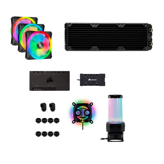 Resfriamento Custom Corsair Hydrox Series Icue Xh305i Rgb Led Rgb/black
