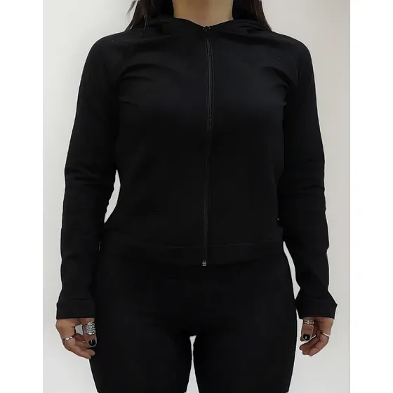 Conjunto Campera Pantalón Mujer Frizado Dama Regular Fit