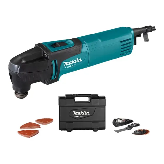 Multitool Makita M9800bkx2 Mt 200w Vel Variable + Accesorios